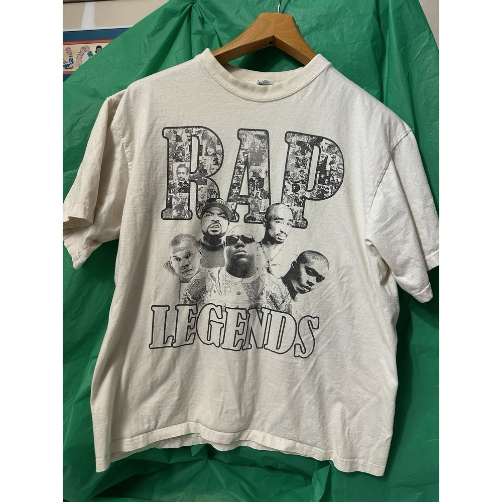 RAP Legends Graphic T-Shirt 2XL IceDout Biggie Tupac Hip Hop Tee